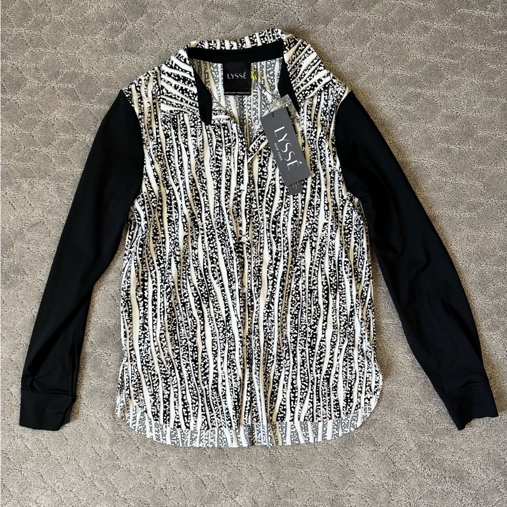 Lysse Monochrome Patterned Blouse